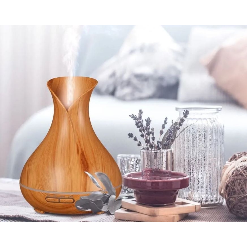 LED RGB Drėkintuvas ir oro jonizatorius 400 ml