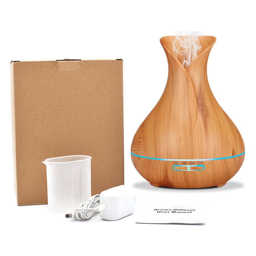 LED RGB Drėkintuvas ir oro jonizatorius 400 ml