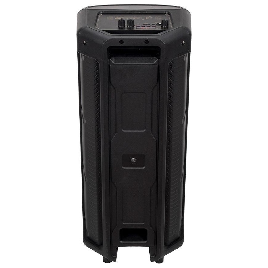 LED RGB įkraunamas garsiakalbis su mikrofonu 600W/2400 mAh + nuotolinio valdymo pultas