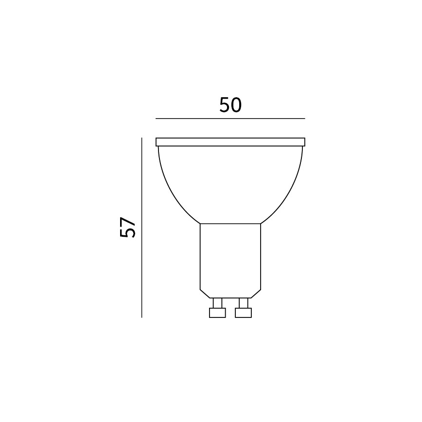 LED RGB Išmani reguliuojama lemputė GU10/5W/230V 2700-6500K Wi-Fi Tuya
