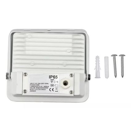 LED RGB Išmanus reguliuojamas prožektorius LED/20W/230V IP65 baltas