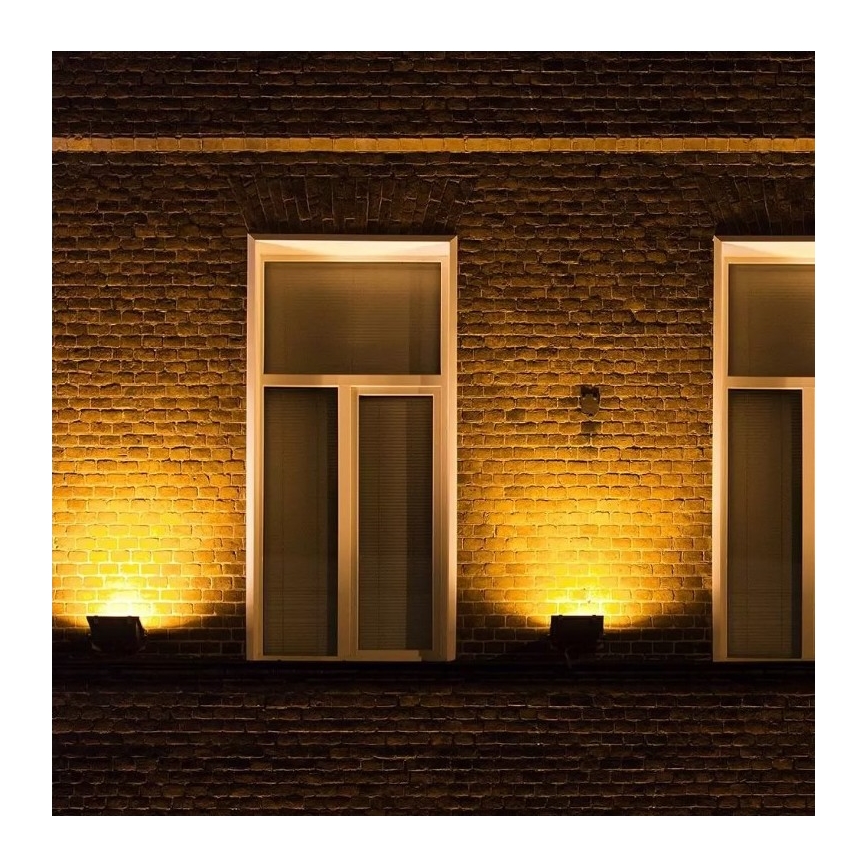 LED RGB Išmanus reguliuojamas prožektorius LED/20W/230V IP65 juodas