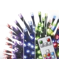 LED RGB Kalėdinė lauko girlianda 120xLED/72 režimai 15m IP44 + valdymo pultas