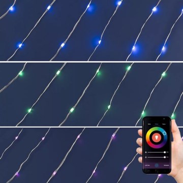 LED RGB Kalėdinė reguliuojama girlianda 100xLED/29 funkcijų 10,4m