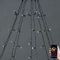 LED RGB Kalėdinė užuolaida 240xLED/11 funkcijų 8m IP65 Wi-Fi Tuya