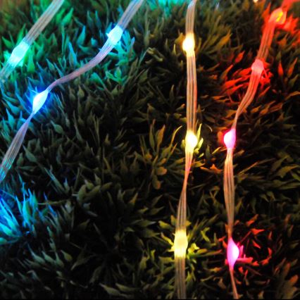 LED RGB Kelėdinė girlianda LED/10W/5V 10 m USB + nuotolinio valdymo pultas