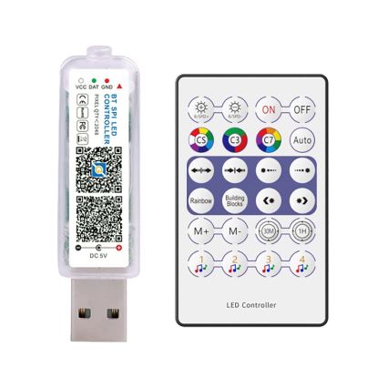 LED RGB Kelėdinė girlianda LED/10W/5V 10 m USB + nuotolinio valdymo pultas