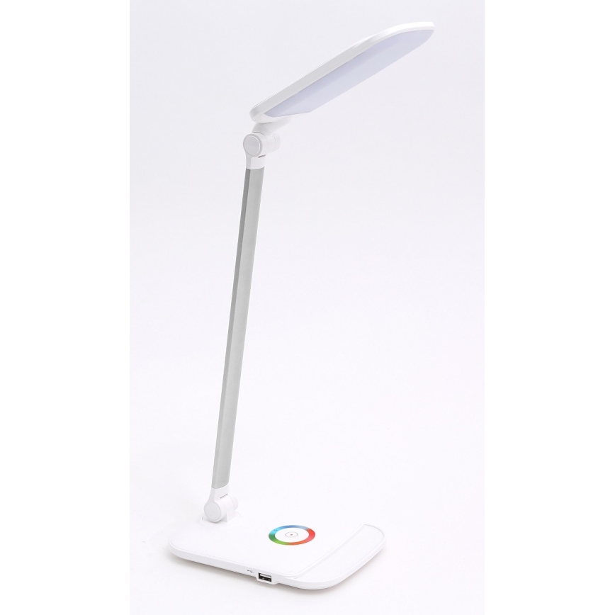 LED RGB Liečiama pritemdoma stalinė lempa LED/18W/230V + USB
