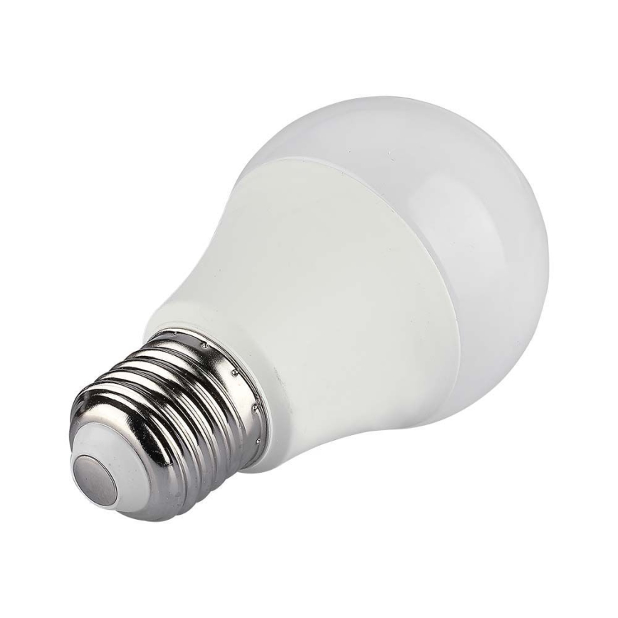 LED RGB pritemdoma elektros lemputė A60 E27/8,5W/230V 4000K + nuotolinio valdymo pultas