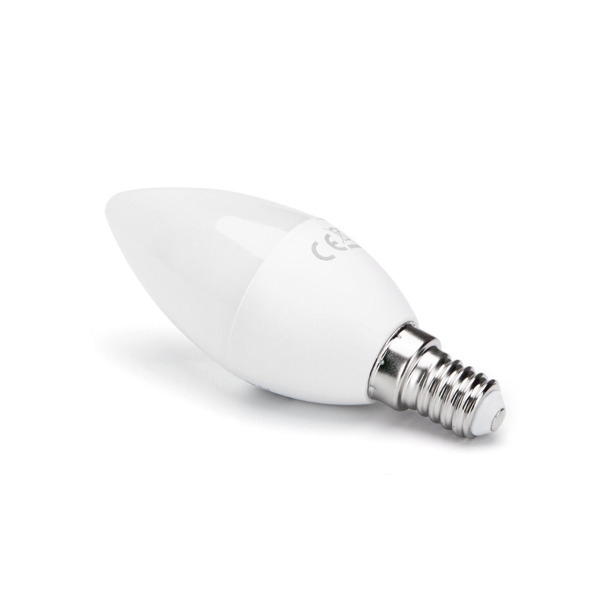 LED RGB pritemdoma elektros lemputė E14/4,8W/230V 3000K + nuotolinio valdymo pultas - Aigostar
