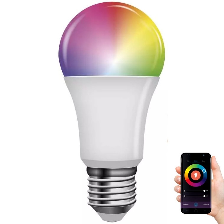 LED RGB pritemdoma elektros lemputė GoSmart A60 E27/11W/230V 2700-6500K Wi-Fi Tuya