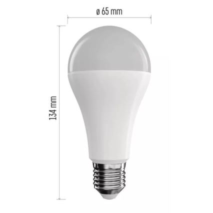 LED RGB pritemdoma elektros lemputė GoSmart A65 E27/14W/230V 2700-6500K Wi-Fi Tuya