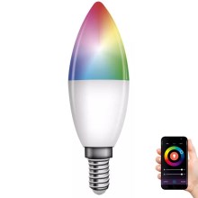 LED RGB pritemdoma elektros lemputė GoSmart E14/4,8W/230V 2700-6500K Wi-Fi Tuya