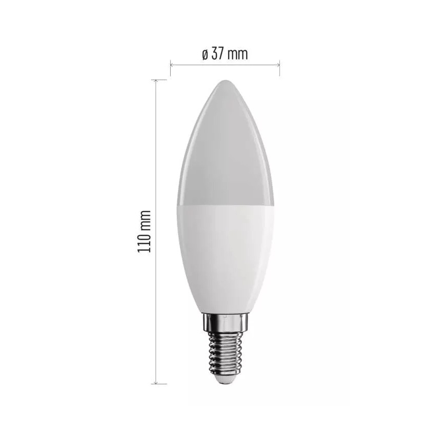 LED RGB pritemdoma elektros lemputė GoSmart E14/4,8W/230V 2700-6500K Wi-Fi Tuya