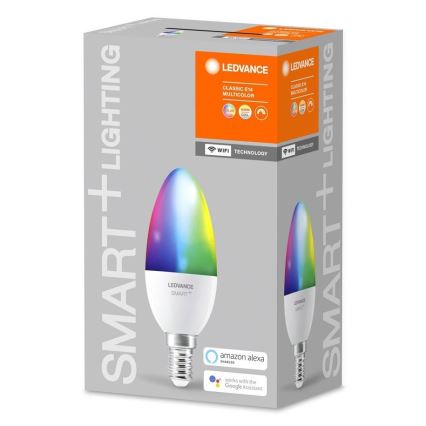 LED RGB Pritemdoma lemputė SMART+ E14/5W/230V 2700K-6500K - Ledvance