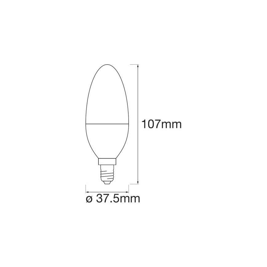 LED RGB Pritemdoma lemputė SMART+ E14/5W/230V 2700K-6500K - Ledvance
