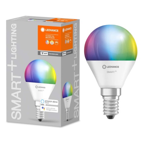 LED RGB Pritemdoma lemputė SMART + E14/5W/230V 2700K-6500K - Ledvance