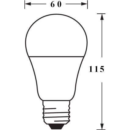 LED RGB Pritemdoma lemputė SMART + E27 / 9.5W / 230V 2700K-6500K - Ledvance