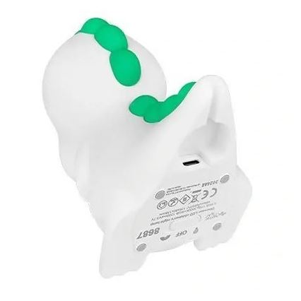 LED RGBW Pritemdomas įkraunamas vaikiškas naktinis šviestuvas LED/2,5W/5V 3000K 1200 mAh dinozauras