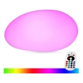 LED RGB Pritemdomas lauko lempa LED/1W/5V 28cm IP67 1000 mAh + nuotolinio valdymo pultas