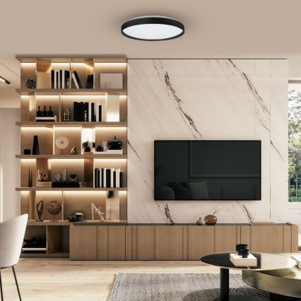 LED RGB Pritemdomas lubinis šviestuvas RINGO LED/36W/230V + nuotolinio valdymo pultas