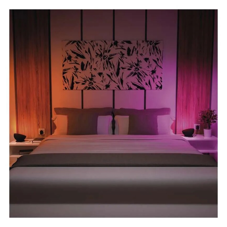 LED RGB Pritemdomas stalinis šviestuvas GoSmart LED/7W/230V Wi-Fi juoda