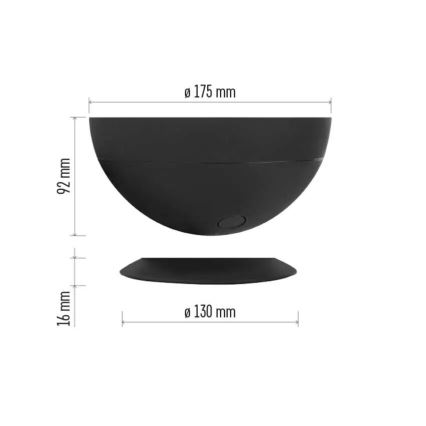 LED RGB Pritemdomas stalinis šviestuvas GoSmart LED/7W/230V Wi-Fi juoda