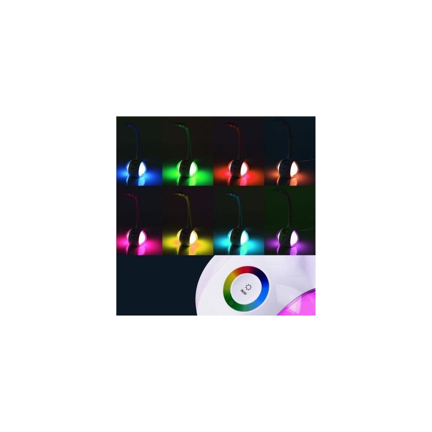 LED RGB pritemdomas stalo šviestuvas LED/7W/230V baltas