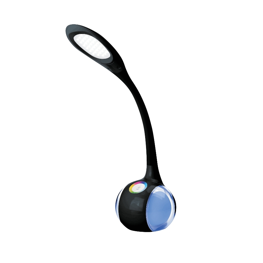 LED RGB pritemdomas stalo šviestuvas LED/7W/230V juodas