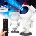 LED RGB projektorius LED/5W/5V astronautas + su nuotoliniu pulteliu
