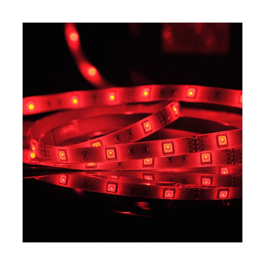 LED RGB Reguliuojama juosta 5m LED/18W/12V IP20 + VP