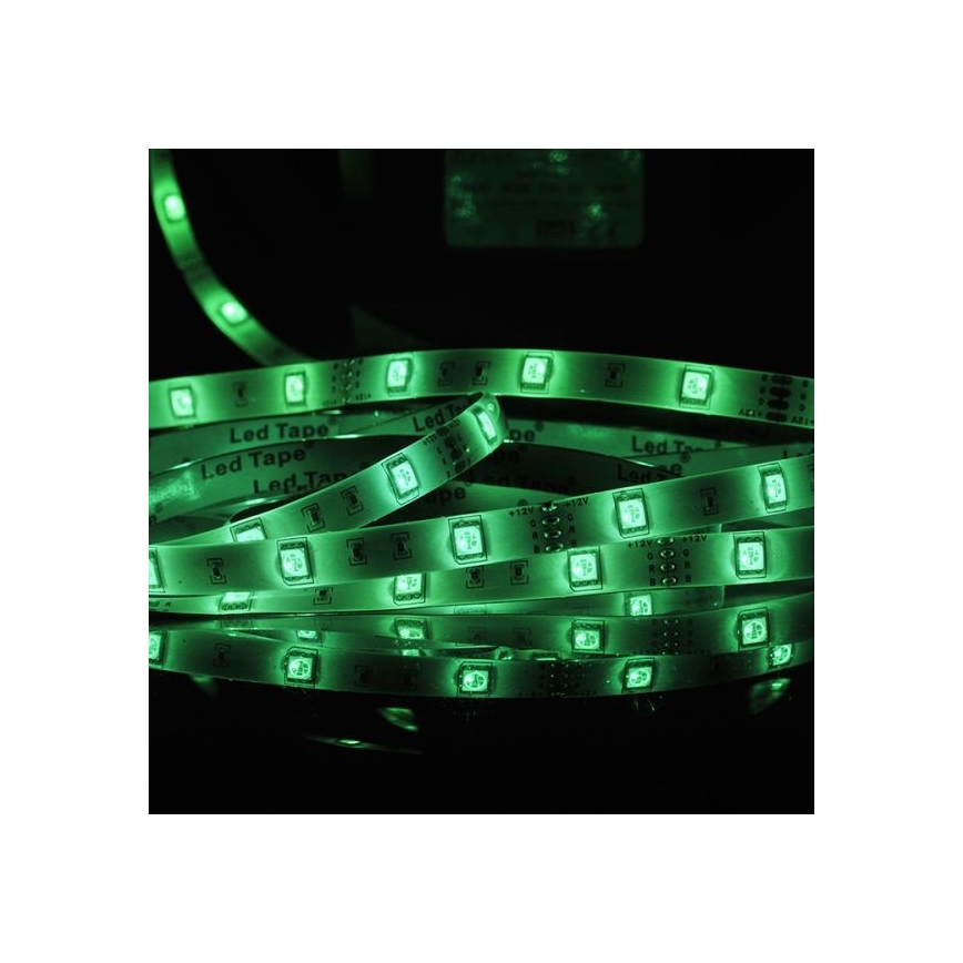 LED RGB Reguliuojama juosta 5m LED/18W/12V IP20 + VP
