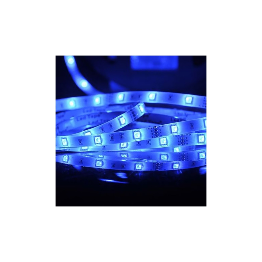 LED RGB Reguliuojama juosta 5m LED/18W/12V IP20 + VP