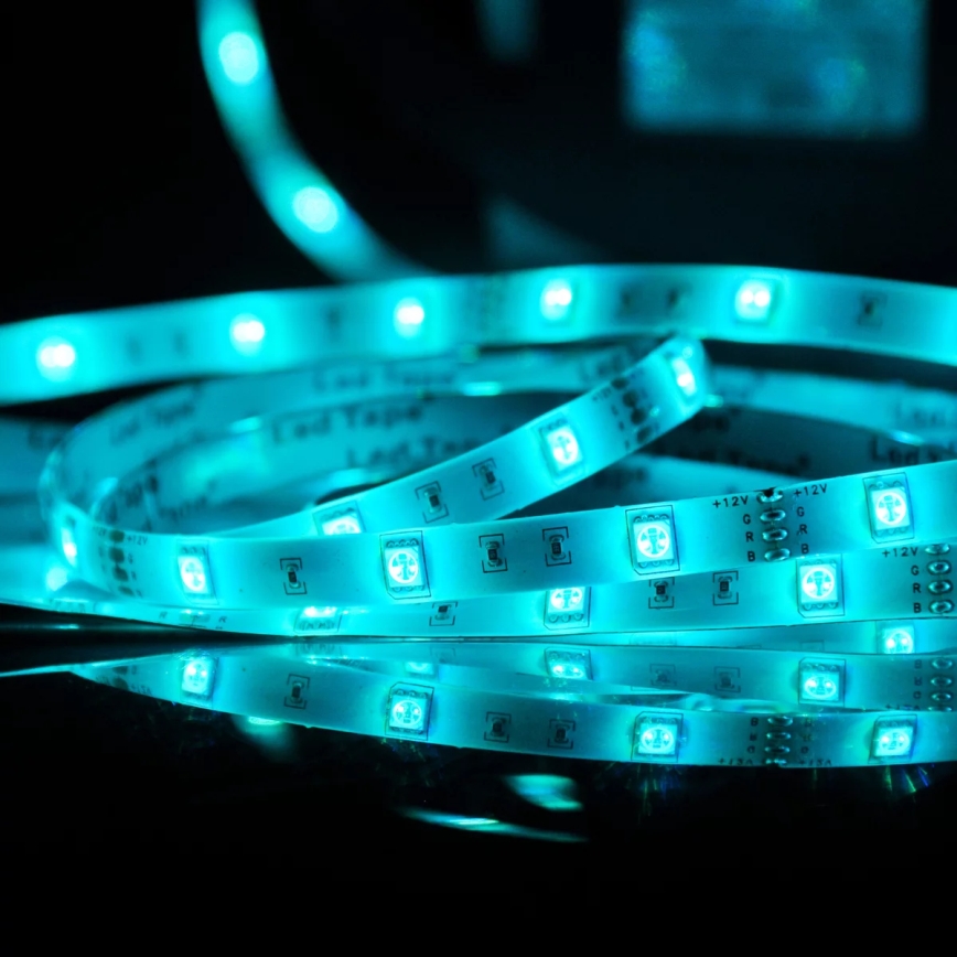 LED RGB Reguliuojama juosta laukui 5m LED/14W/12V IP65 + VP