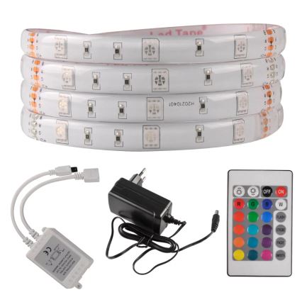 LED RGB Reguliuojama juosta laukui 5m LED/14W/12V IP65 + VP