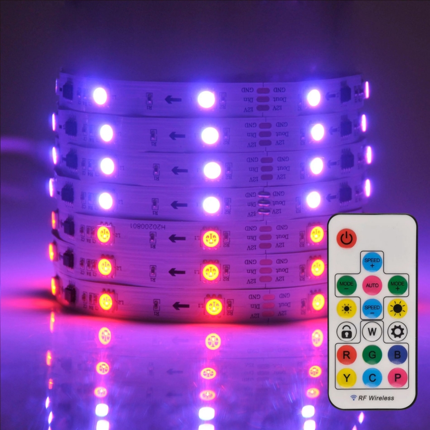 LED RGB Reguliuojama juosta MAGIC 2 m LED/12W/230V + VP