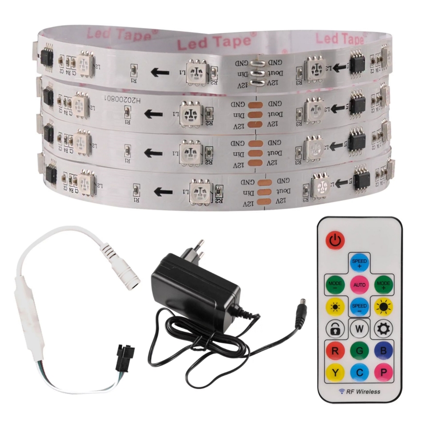 LED RGB Reguliuojama juosta MAGIC 2 m LED/12W/230V + VP