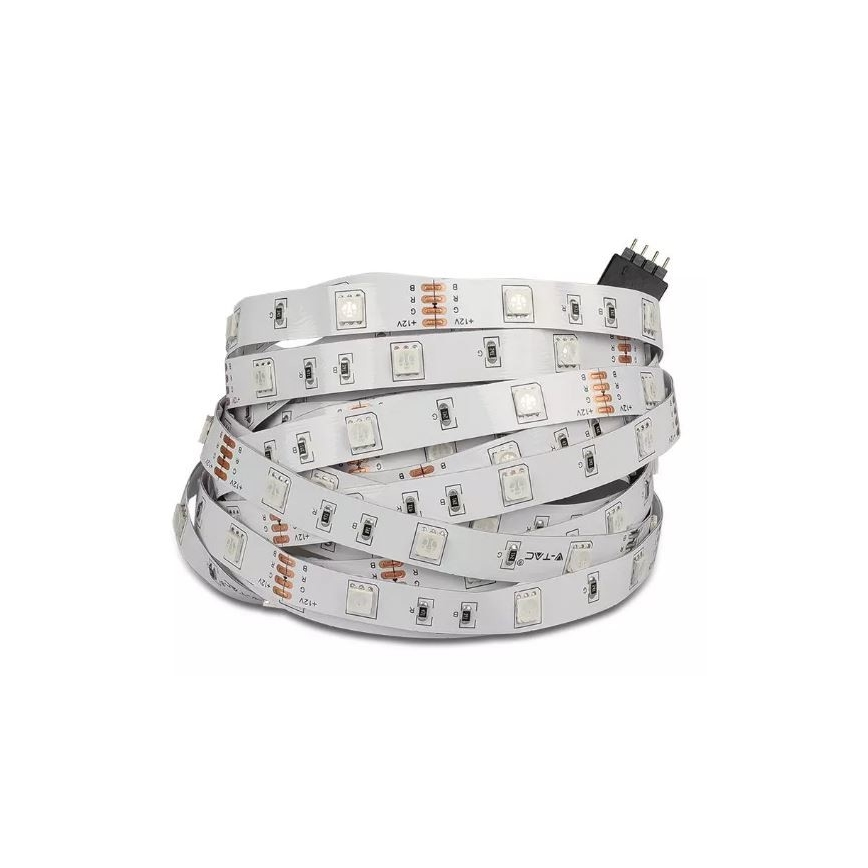 LED RGB Reguliuojama juostelė 2x5m LED/48W/230V + nuotolinio valdymo pultas