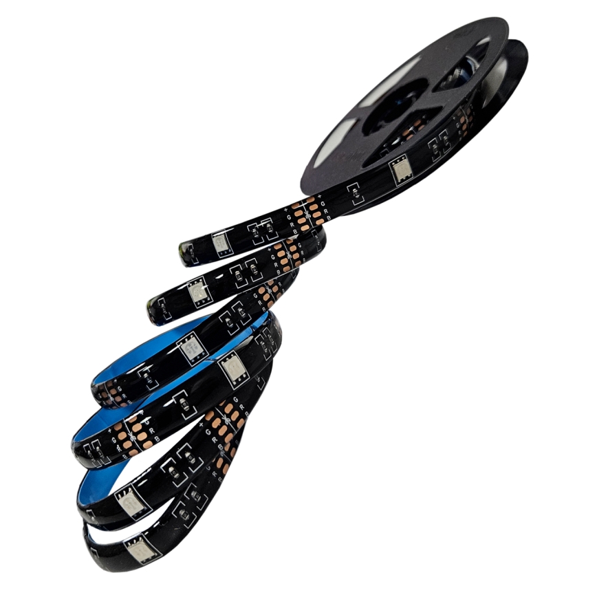 LED RGB Reguliuojama juostelė LED/6W/5V USB 2 m + nuotolinio valdymo pultas