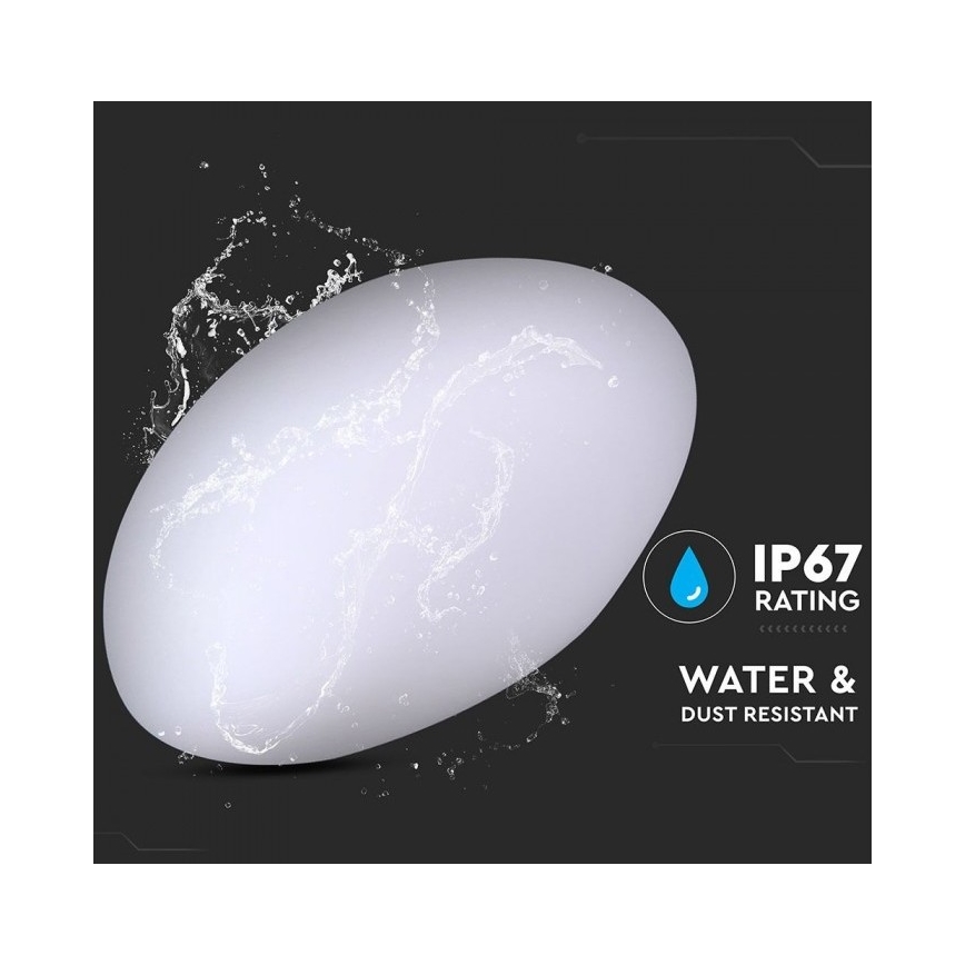 LED RGB Reguliuojama lauko lempa LED/1W/230V 28cm IP67 + VP