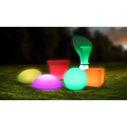 LED RGB Reguliuojama lauko lempa LED/1W/230V 30cm IP67