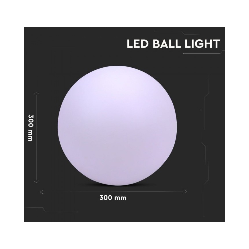 LED RGB Reguliuojama lauko lempa LED/1W/230V 30cm IP67