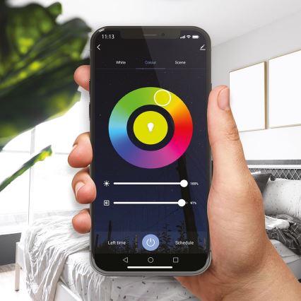 LED RGB Reguliuojama lemputė A70 E27/11W/230V 2700-6500K Wi-Fi Tuya