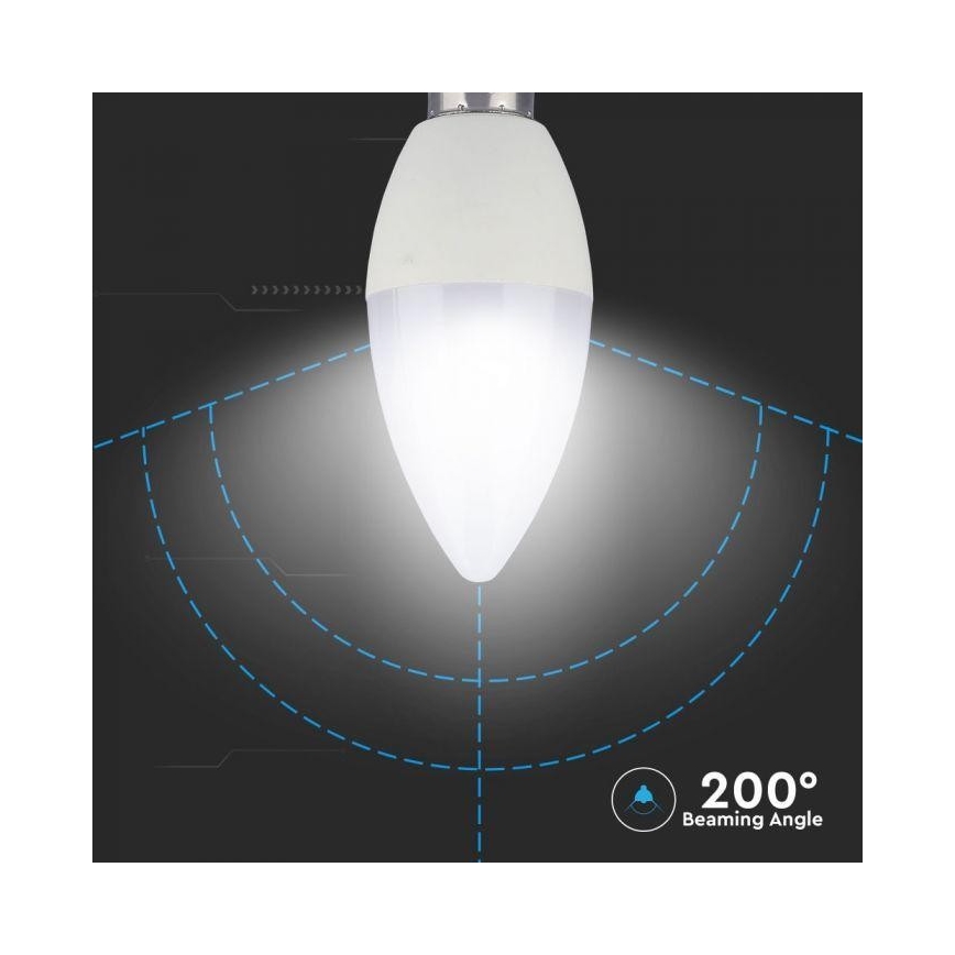 LED RGB reguliuojama lemputė E14/3,5W/230V 6400K + nuotolinio valdymo pultas