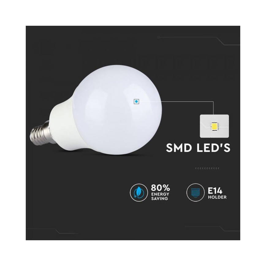 LED RGB Reguliuojama lemputė E14/3,5W/230V 6400K + VP