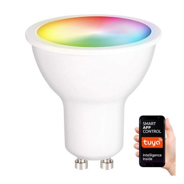 LED RGB Reguliuojama lemputė GU10/5W/230V 2700-6500K Wi-Fi Tuya