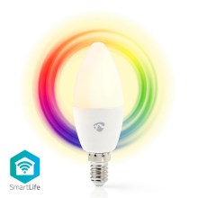 LED RGB Reguliuojama lemputė Smartlife E14/4,5W/230V Wi-Fi