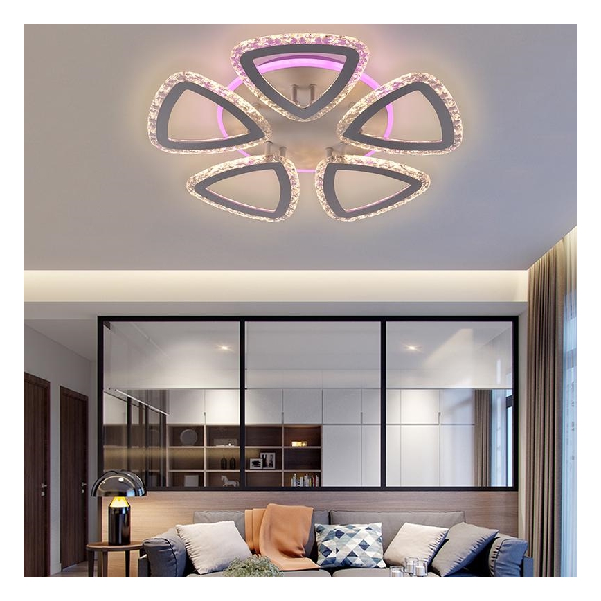 LED RGB Reguliuojamas ant pagrindo montuojamas sietynas LED/70W/230V 3000-6500K + valdymo pultas