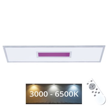 LED RGB reguliuojamas šviesos skydelis LED/24W/230V 3000-6500K + nuotolinis valdymas