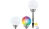 LED RGB Saulės energijos lempa BALL LED/0,2W/AA 1,2V/600mAh IP44